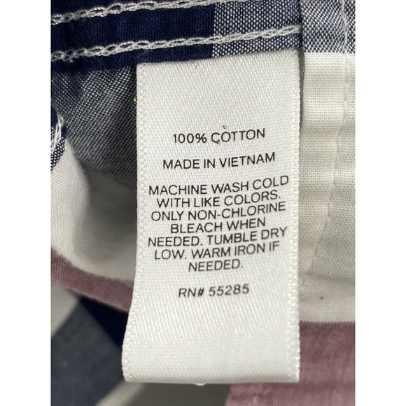 EXPRESS Button Down Mens M Multicolor Plaid Long Sleeve Casual Pocketed Shirt - Picture 6 of 12